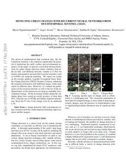 Detecting Urban Changes with Recurrent Neural Networks from
  Multitemporal Sentinel-2 Data