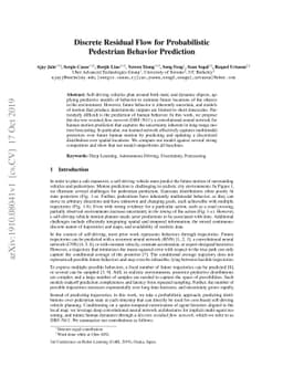Discrete Residual Flow for Probabilistic Pedestrian Behavior Prediction