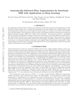 Anatomically-Informed Data Augmentation for functional MRI with
  Applications to Deep Learning