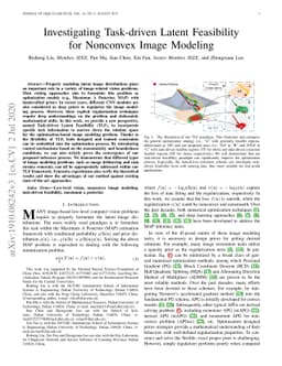 Investigating Task-driven Latent Feasibility for Nonconvex Image
  Modeling