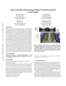 Eye in the Sky: Drone-Based Object Tracking and 3D Localization