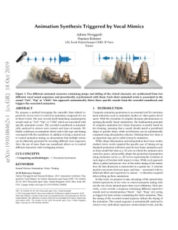 Animation Synthesis Triggered by Vocal Mimics