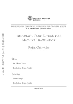 Automatic Post-Editing for Machine Translation