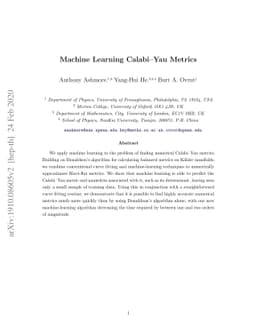 Machine learning Calabi-Yau metrics