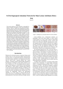 SANet:Superpixel Attention Network for Skin Lesion Attributes Detection