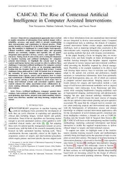 CAI4CAI: The Rise of Contextual Artificial Intelligence in Computer
  Assisted Interventions