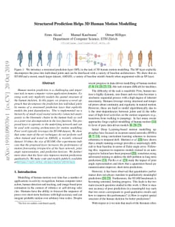 Structured Prediction Helps 3D Human Motion Modelling