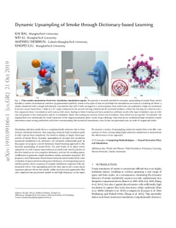 Dynamic Upsampling of Smoke through Dictionary-based Learning