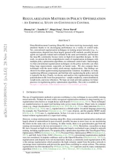 Regularization Matters in Policy Optimization