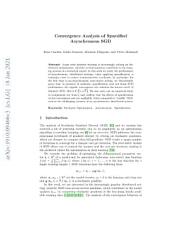 Sparsification as a Remedy for Staleness in Distributed Asynchronous SGD