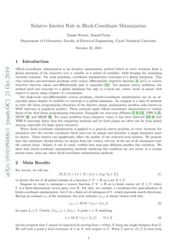 Relative Interior Rule in Block-Coordinate Minimization