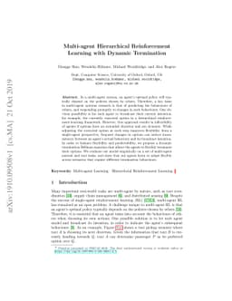 Multi-agent Hierarchical Reinforcement Learning with Dynamic Termination