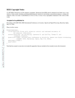 Particle filter with rejection control and unbiased estimator of the
  marginal likelihood