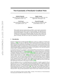 Non-Gaussianity of Stochastic Gradient Noise