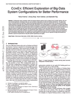 ConEx: Efficient Exploration of Big-Data System Configurations for
  Better Performance