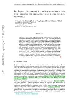 ProDyn0: Inferring calponin homology domain stretching behavior using
  graph neural networks
