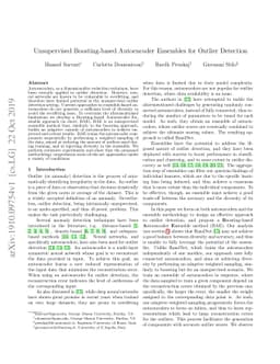 Unsupervised Boosting-based Autoencoder Ensembles for Outlier Detection