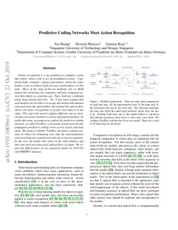 Predictive Coding Networks Meet Action Recognition