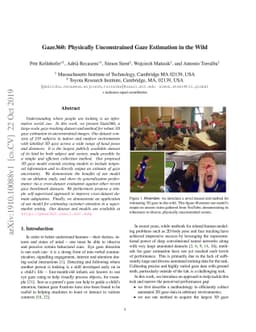 Gaze360: Physically Unconstrained Gaze Estimation in the Wild