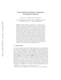 Class-imbalanced Domain Adaptation: An Empirical Odyssey