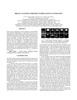 Breast Anatomy Enriched Tumor Saliency Estimation