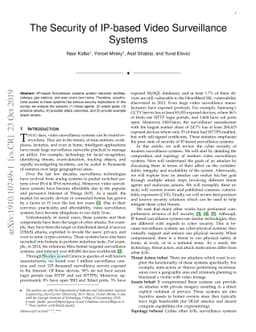 The Security of IP-based Video Surveillance Systems