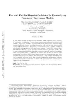 Fast and Flexible Bayesian Inference in Time-varying Parameter
  Regression Models