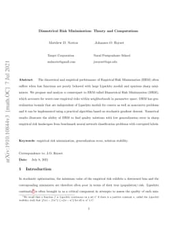 Diametrical Risk Minimization: Theory and Computations