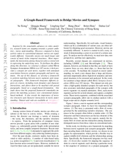 A Graph-Based Framework to Bridge Movies and Synopses