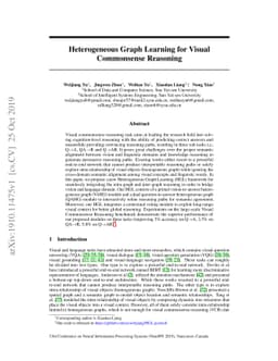Heterogeneous Graph Learning for Visual Commonsense Reasoning