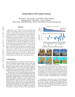 Seeing What a GAN Cannot Generate