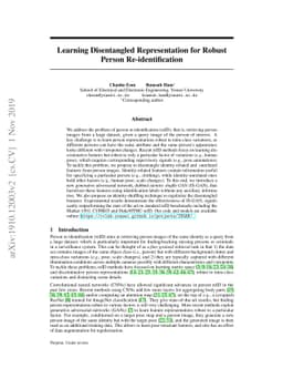 Learning Disentangled Representation for Robust Person Re-identification