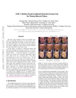 FAB: A Robust Facial Landmark Detection Framework for Motion-Blurred
  Videos