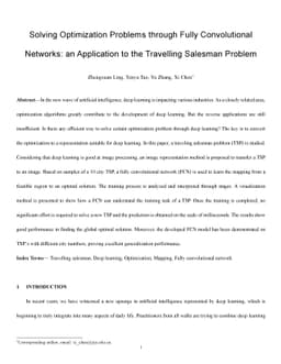 Solving Optimization Problems through Fully Convolutional Networks: an
  Application to the Travelling Salesman Problem