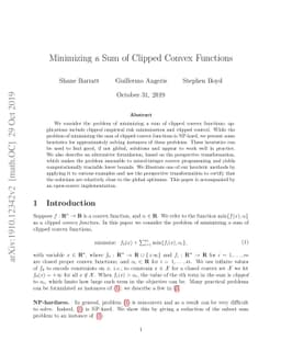 Minimizing a Sum of Clipped Convex Functions