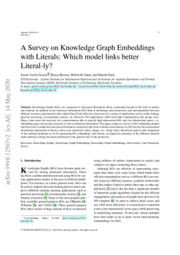 A Survey on Knowledge Graph Embeddings with Literals: Which model links
  better Literal-ly?