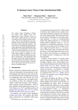 Evaluating Lottery Tickets Under Distributional Shifts