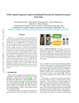 STEP: Spatial Temporal Graph Convolutional Networks for Emotion
  Perception from Gaits
