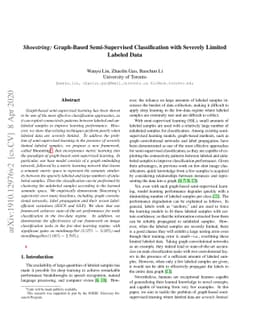 Shoestring: Graph-Based Semi-Supervised Learning with Severely Limited
  Labeled Data