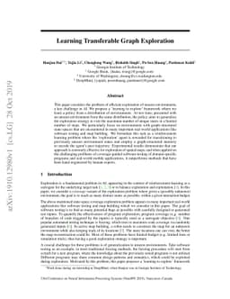 Learning Transferable Graph Exploration