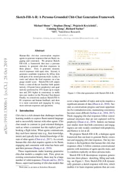 Sketch-Fill-A-R: A Persona-Grounded Chit-Chat Generation Framework