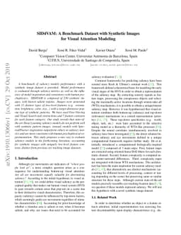 SID4VAM: A Benchmark Dataset with Synthetic Images for Visual Attention
  Modeling