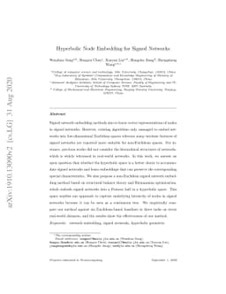 Hyperbolic Node Embedding for Signed Networks