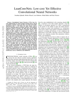 LeanConvNets: Low-cost Yet Effective Convolutional Neural Networks