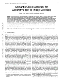 Semantic Object Accuracy for Generative Text-to-Image Synthesis