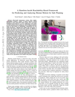 A Hamilton-Jacobi Reachability-Based Framework for Predicting and
  Analyzing Human Motion for Safe Planning