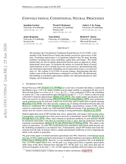 Convolutional Conditional Neural Processes