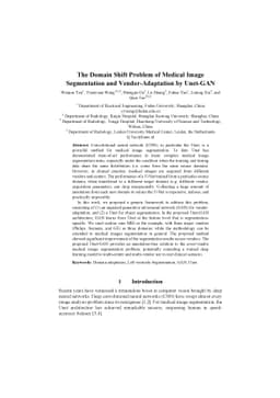 The Domain Shift Problem of Medical Image Segmentation and
  Vendor-Adaptation by Unet-GAN