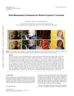 Dual Illumination Estimation for Robust Exposure Correction