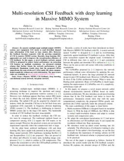 Multi-resolution CSI Feedback with deep learning in Massive MIMO System